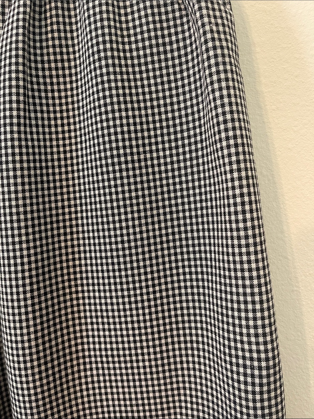 NWOT Wide-Leg B&W Checked Pants w/Pockets - Picture 5 of 16